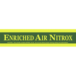 Enriched Air Tank Wrap Around Decal